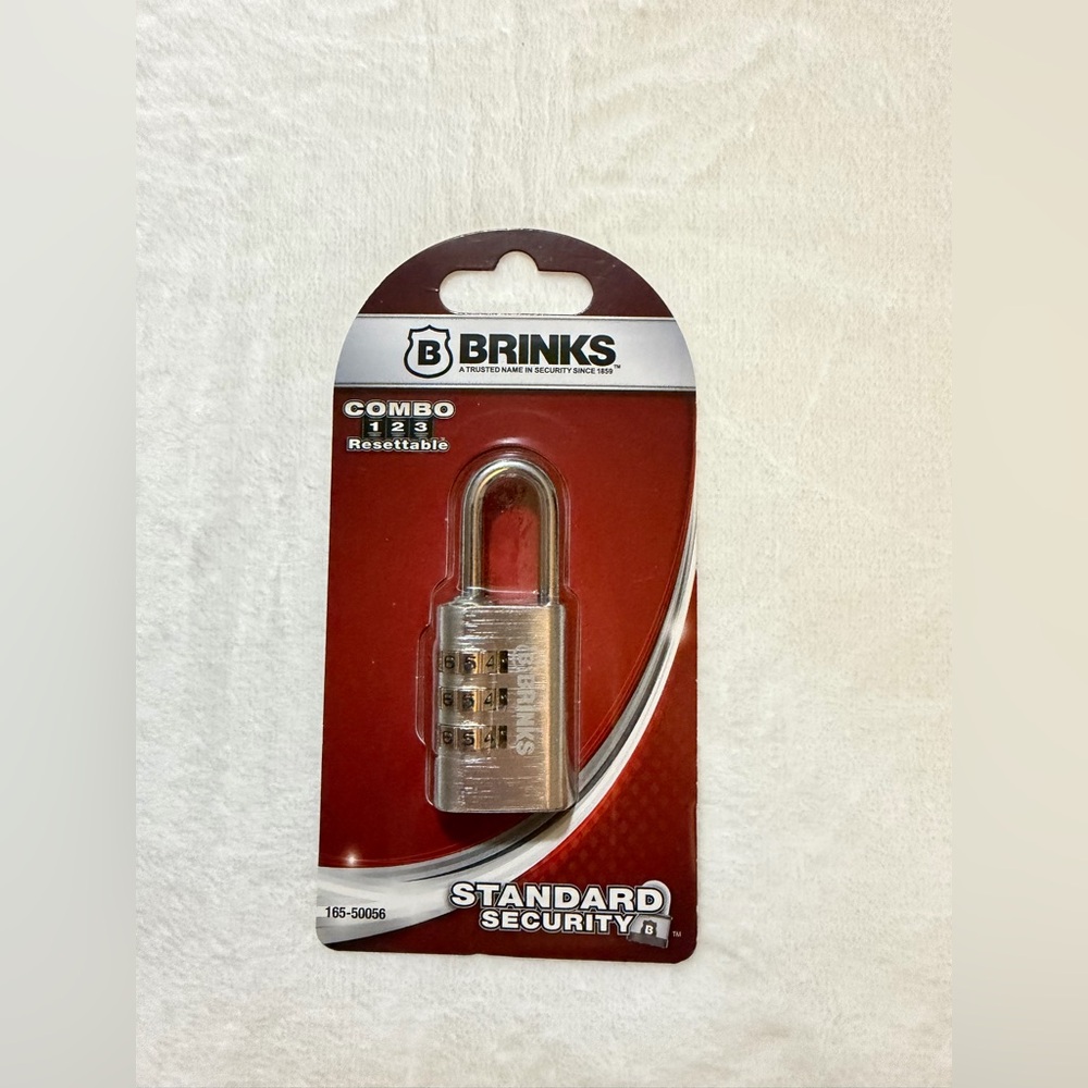 Brinks 3-dial resettable combination padlock